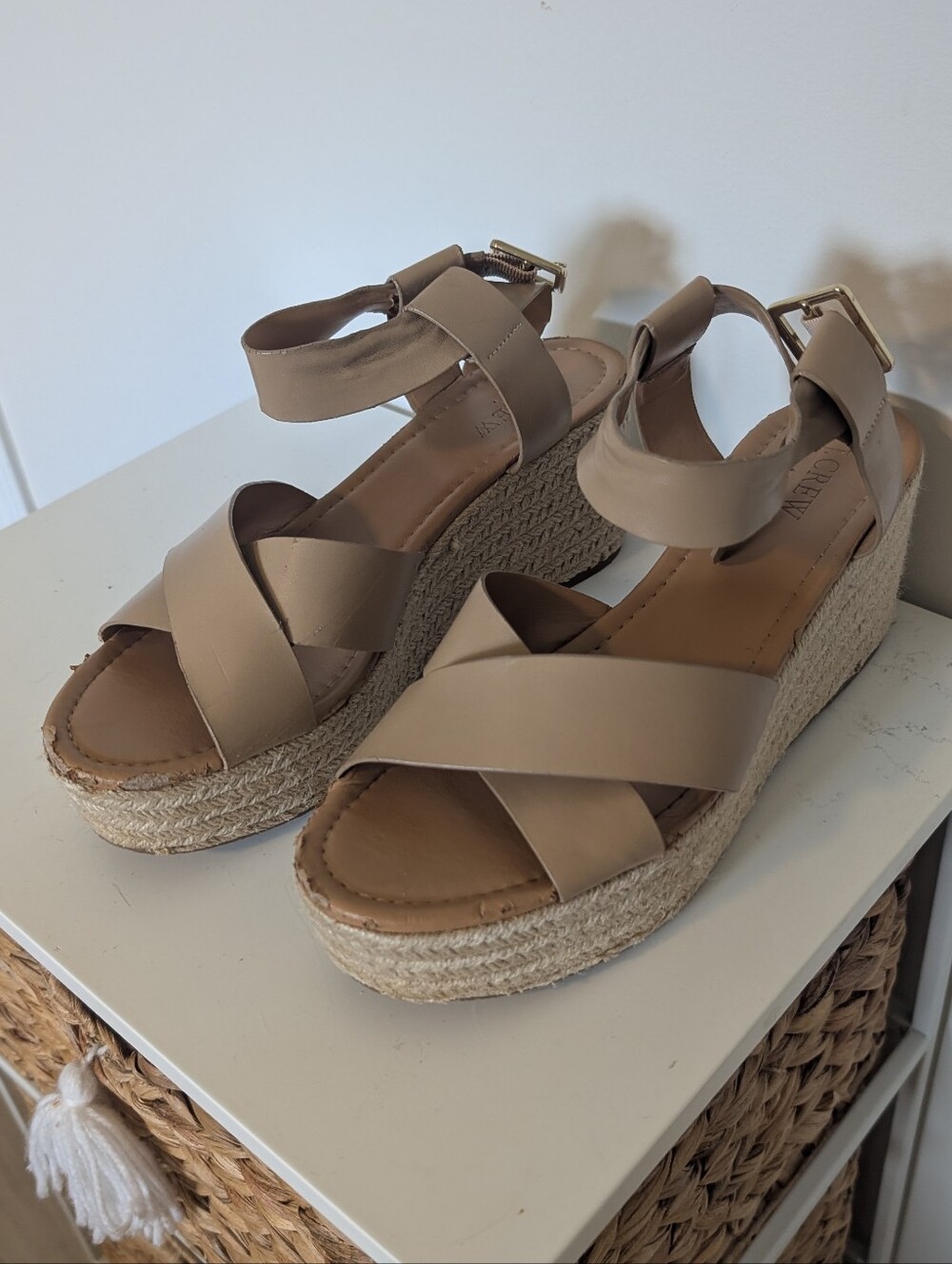 JCREW - Crisscross Espadrille Wedge Sandals